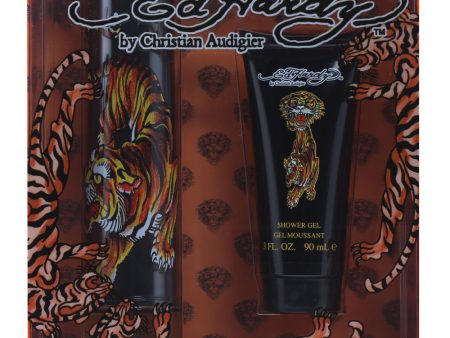 ED HARDY - 3.4 OZ EDT SPRAY 3 OZ SHOWER GEL For Sale