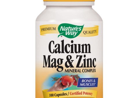 NATURES WAY - Calcium Mag & Zinc Mineral Complex - 100 Capsules Hot on Sale