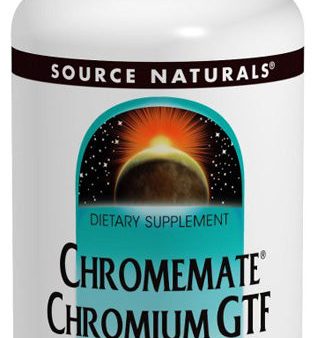 SOURCE NATURALS - ChromeMate Chromium GTF 200 mcg - 120 Tablets Cheap