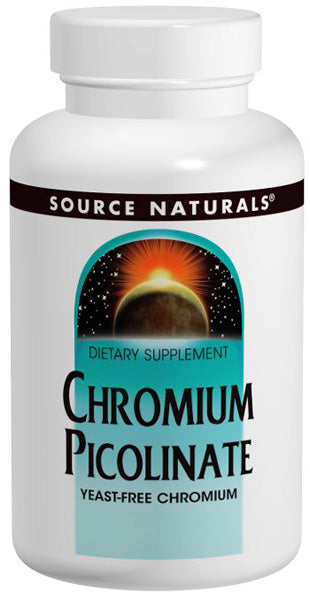 SOURCE NATURALS - Chromium Picolinate 200 mcg - 120 Tablets Fashion