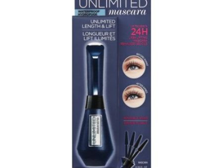 L OREAL - Unlimited Lash Lifting and Lengthening Waterproof Mascara Blackest Black - 0.25 fl oz (7.3 ml) on Sale