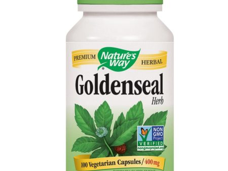 NATURES WAY - Goldenseal Herb 400 mg - 100 Vegetarian Capsules Fashion