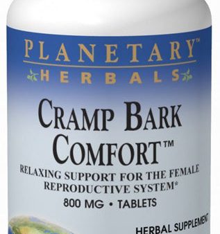 PLANETARY HERBALS - Cramp Bark Comfort 800 mg - 120 Tablets Fashion