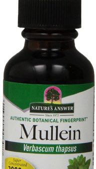 NATURE S ANSWER - Mullein Leaf Alcohol-Free Extract - 1 fl. oz. (30 ml) Hot on Sale