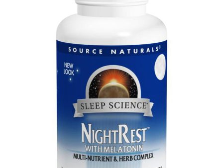 SOURCE NATURALS - Sleep Science NightRest with Melatonin - 50 Tablets Hot on Sale