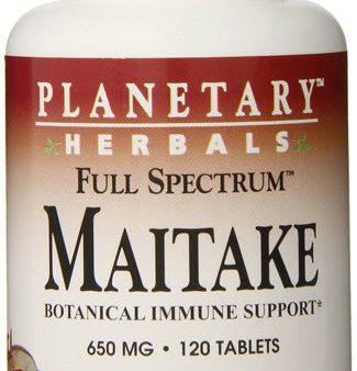 PLANETARY HERBALS - Maitake Full Spectrum 650 mg - 120 Tablets on Sale