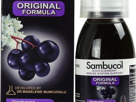 SAMBUCOL - Black Elderberry Original Formula - 4 fl. oz. (120 ml) Online Hot Sale