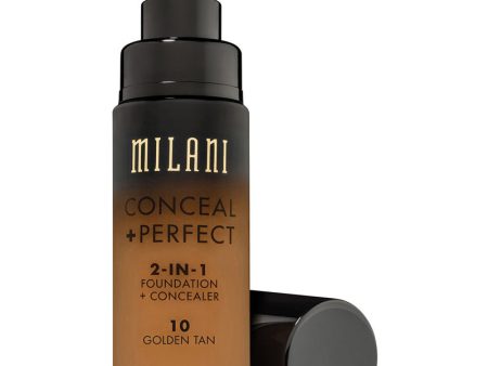 MILANI - Conceal + Perfect 2-in-1 Foundation Concealer, Golden Tan - 1 fl. oz. (30 ml) Online now