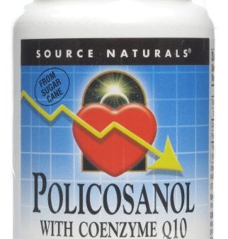 SOURCE NATURALS - Policosanol with Coenzyme Q10 10 mg - 120 Tablets Fashion