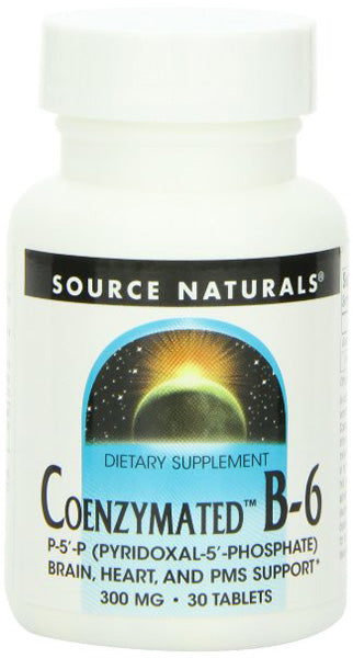 SOURCE NATURALS - Coenzymated B-6 300 mg - 30 Tablets Online Hot Sale